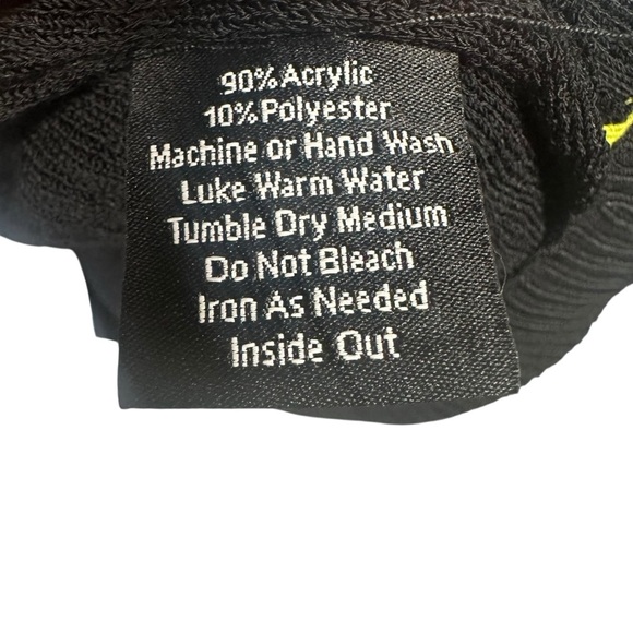 Misook XL Black Knit Cardigan Jacket Chartreuse Yellow Diamond 3/4 Sleeve Career - Picture 3 of 11